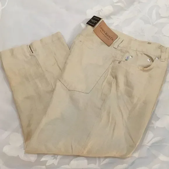 Lauren Jeans Co. By Ralph Lauren Linen Capris - Picture 5 of 5